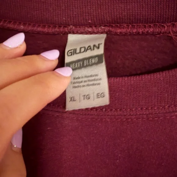 Burgundy Sweatershirt - Picture 2 of 2